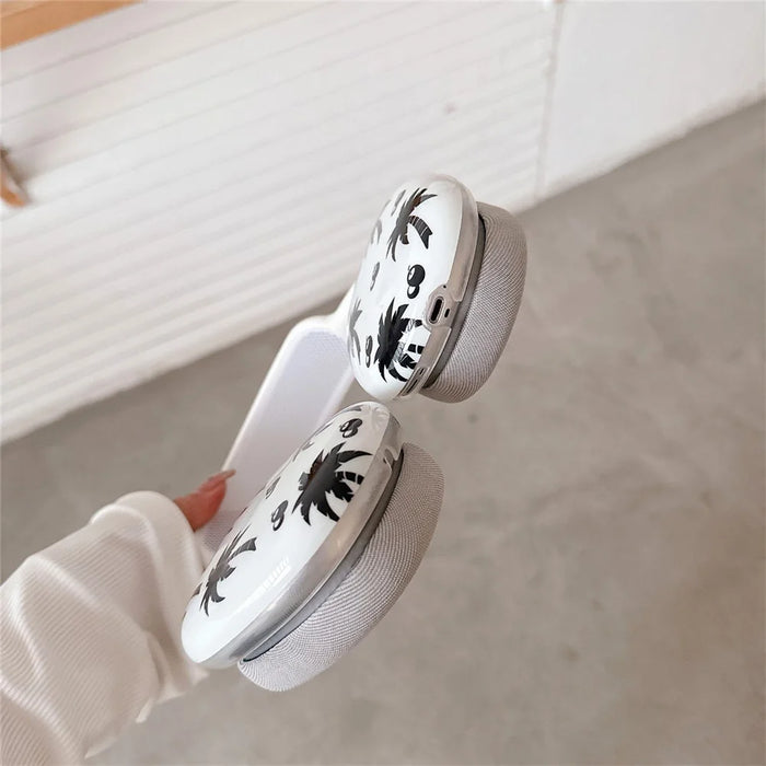 1 Pair For AirPods Max IMD Headset Earmuff Shell Headphone TPU Earpad Cover - Coconut Tree - 6