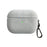 For Apple AirPods Pro 2 Bluetooth-compatible Earphone Protective Cover Suede Texture TPU Case with Metal Buckle - Grey - 1