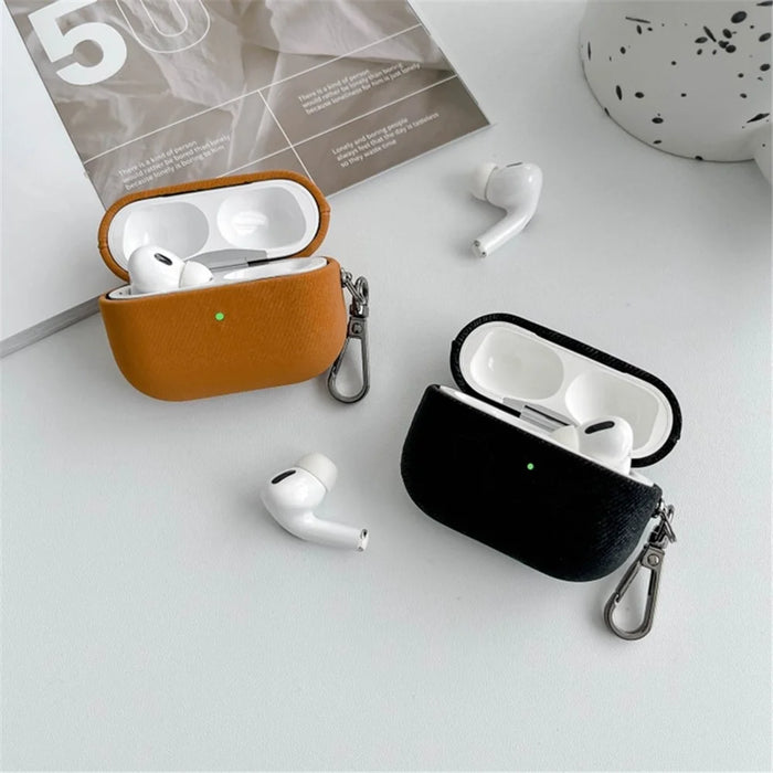 For Apple AirPods Pro 2 Bluetooth-compatible Earphone Protective Cover Suede Texture TPU Case with Metal Buckle - Grey - 5
