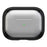 For Apple AirPods 3 Case PC+TPU Bluetooth-compatible Earphone Case Phone Protective Cover with Carabiner - Transparent Black - 1