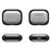 For Apple AirPods 3 Case PC+TPU Bluetooth-compatible Earphone Case Phone Protective Cover with Carabiner - Transparent Black - 2