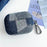 For Apple AirPods Pro Splicing Denim Bluetooth-compatible Earphone Cover Protective Case with Metal Hook - Style A - 1