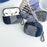 For Apple AirPods Pro Splicing Denim Bluetooth-compatible Earphone Cover Protective Case with Metal Hook - Style A - 4