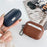 For Apple AirPods Pro Bluetooth-compatible Earphone Cover Cross Texture PU Leather Protective Case - Green - 3