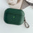 For AirPods Pro 2 Bluetooth-compatible Earphone Cover Cross Texture PU Leather Anti-drop Case - Green - 1