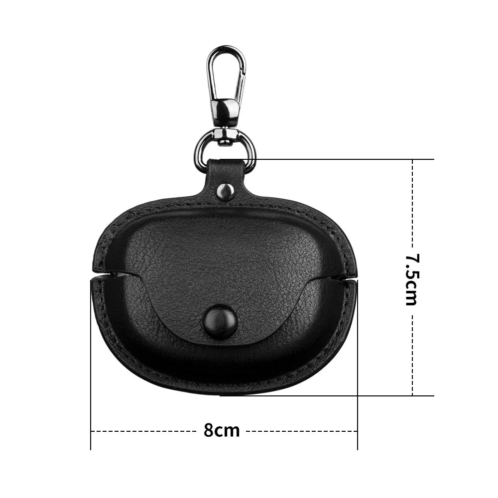 For Bose QuietComfort Ultra Earphone Case PU Leather+PC Bluetooth-compatible Earbud Protective Cover - Dark Brown - 5