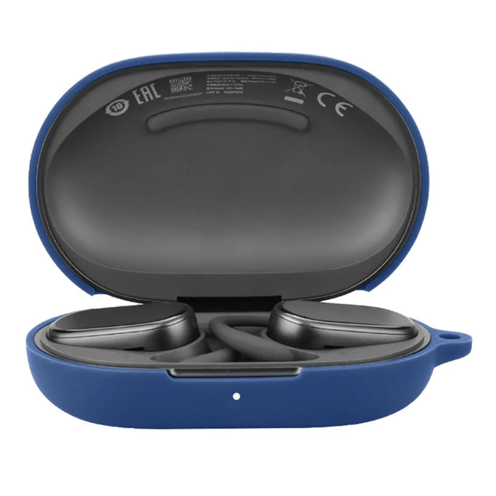 For Honor TiinLab Case Anti-Lost Shockproof Headset Silicone Cover with Buckle - Dark Blue - 2