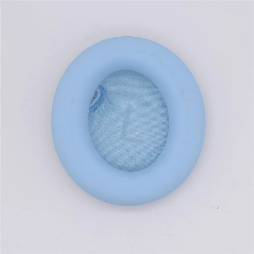 JZF-428 For Anker Soundcore Space One 1 Pair Headphone Earpads Protein Leather+Sponge Soft Earmuffs - Lake Blue - 6
