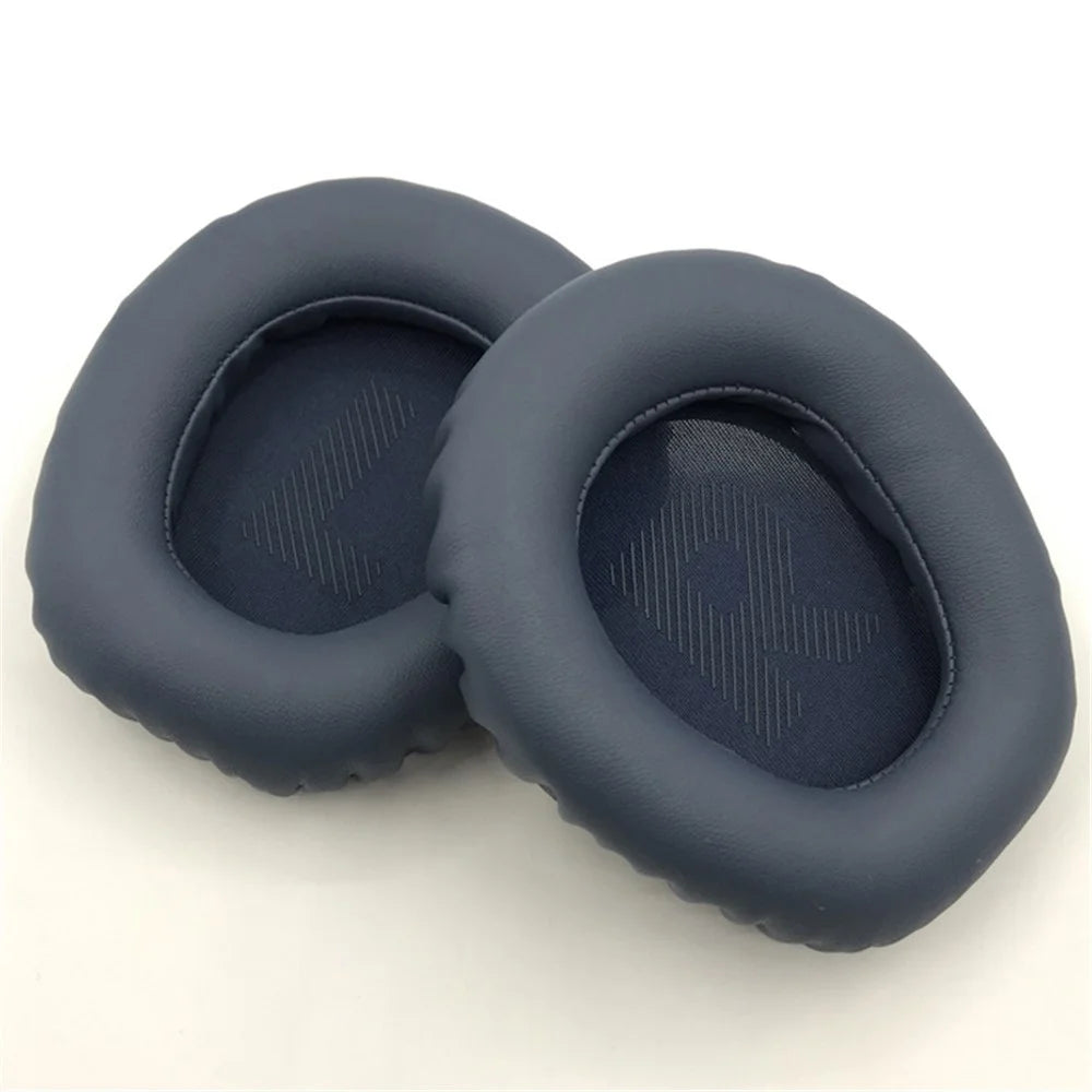 JZF-426 1 Pair Headset Ear Cushions for JBL Quantum 100 Soft Protein Leather Ear Pads - Navy Blue - 3