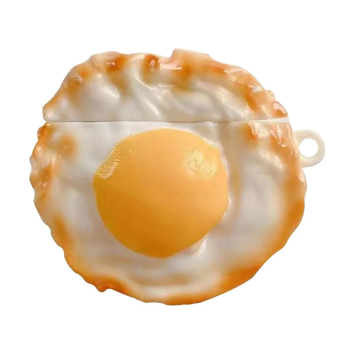 For Xiaomi Redmi Buds 4 Pro Bluetooth-compatible Earphone Protector Lovely Cartoon Silicone Cover - Poached Egg - 1