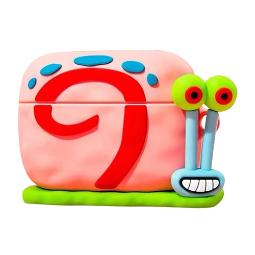 For Xiaomi Redmi AirDots 3 Pro Bluetooth-compatible Earphone Protective Sleeve Cartoon Silicone Cover - Snail - 1