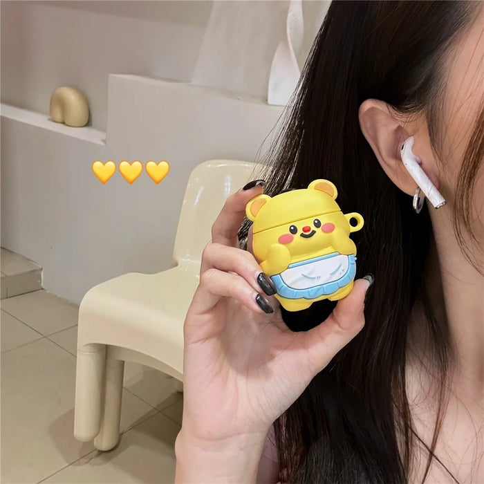 For Apple AirPods with Wireless Charging Case (2019)  /  AirPods with Charging Case (2019) (2016) Silicone Earphone Case - 3