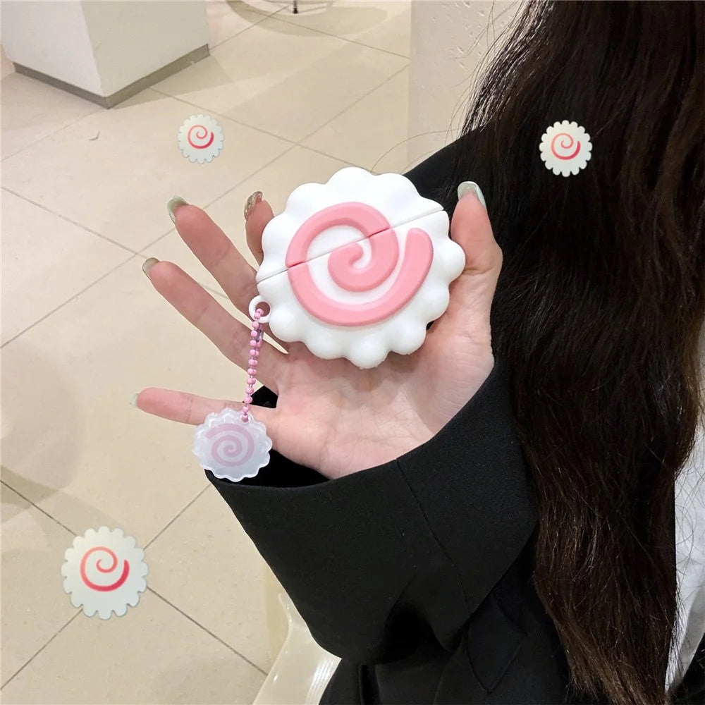 For Apple AirPods 3 Case Earphone Protective Cover Cute Narutomaki Pattern Design - 5