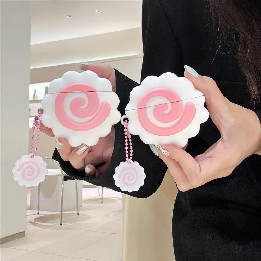 For Apple AirPods 3 Case Earphone Protective Cover Cute Narutomaki Pattern Design - 6