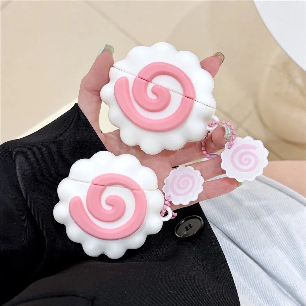 For Apple AirPods 3 Case Earphone Protective Cover Cute Narutomaki Pattern Design - 7