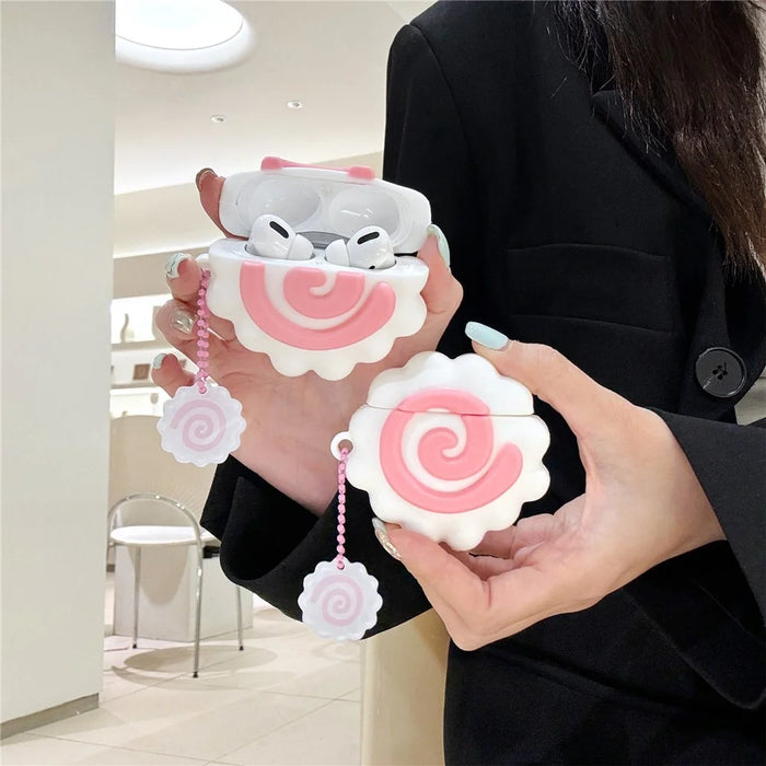 For AirPods Pro / Pro 2 Cute Narutomaki Bluetooth-compatible Earphone Protective Cover Dust-proof Case - 7