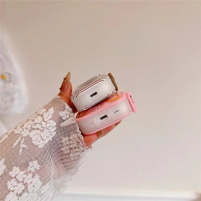 For AirPods Pro 2 / AirPods Pro Retro Camera Design TPU Shell IMD Workmanship Protective Cover - White - 3