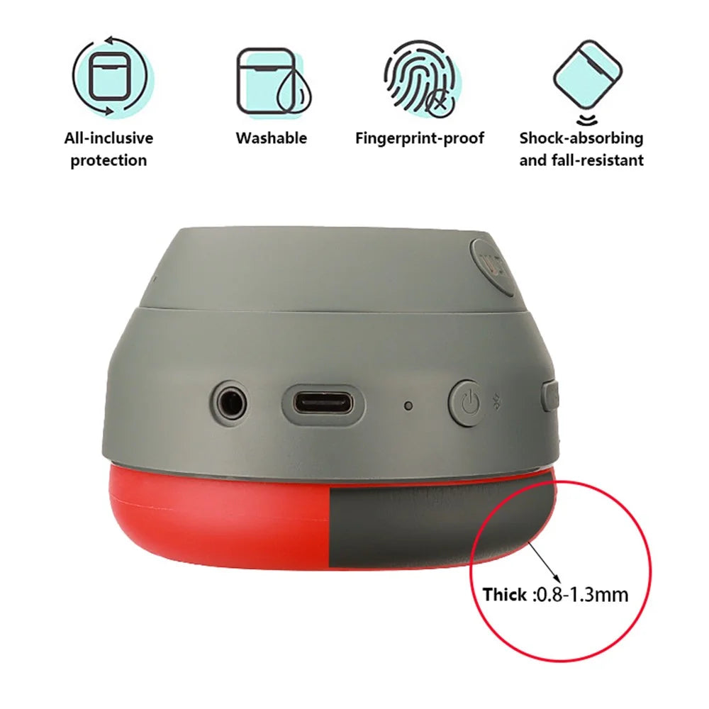 For Sony ULT WEAR WH-ULT900N Silicone Head Beam Sleeve + Headphone Earpad Covers Set - Red - 3