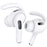 AHASTYLE PT189 For Apple Airpods Pro 2 Anti-Lost Ear Hooks Ear Tips Silicone Cover, 2Pairs: S / L - White - 2