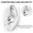AHASTYLE PT189 For Apple Airpods Pro 2 Anti-Lost Ear Hooks Ear Tips Silicone Cover, 2Pairs: S / L - White - 6