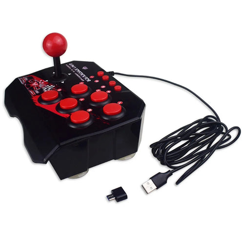 DATA FROG For Nintendo Switch / PS3 / PC / Android Retro Arcade Station Fighting Stick Game Joystick Controller USB Wired Rocker - 1