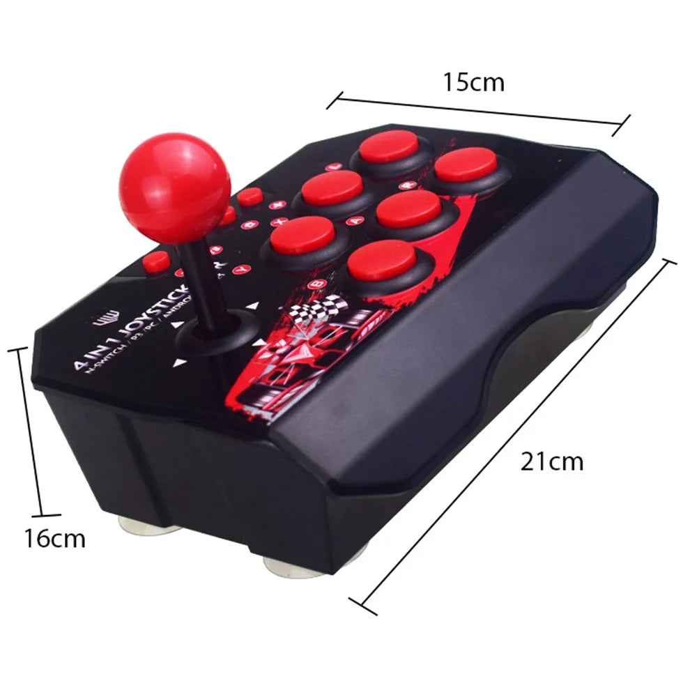 DATA FROG For Nintendo Switch / PS3 / PC / Android Retro Arcade Station Fighting Stick Game Joystick Controller USB Wired Rocker - 6