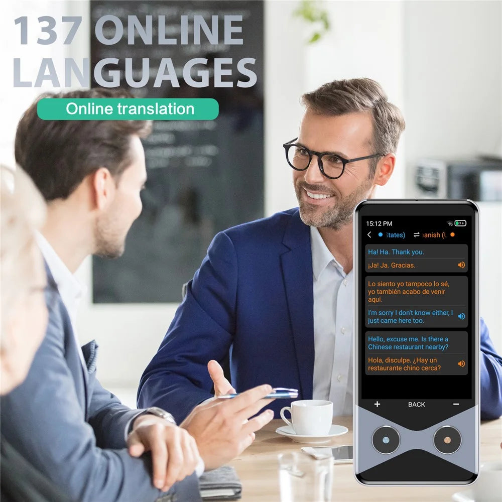 V9000 AI Smart Translator 4G WiFi Offline Photo Translation Device Support 137 Languages - 2