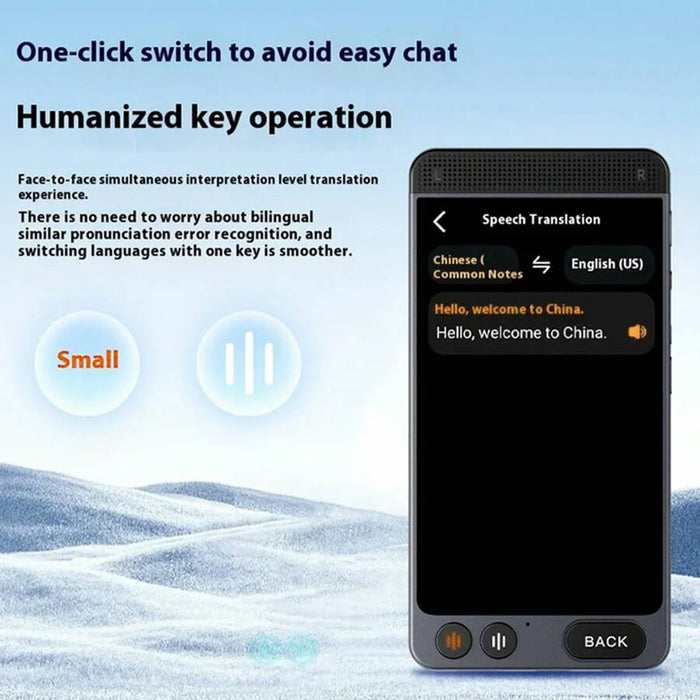 D21 142 Languages 4.0 Inch Smart Translator Portable Offline Translator Voice Interpreter - 3