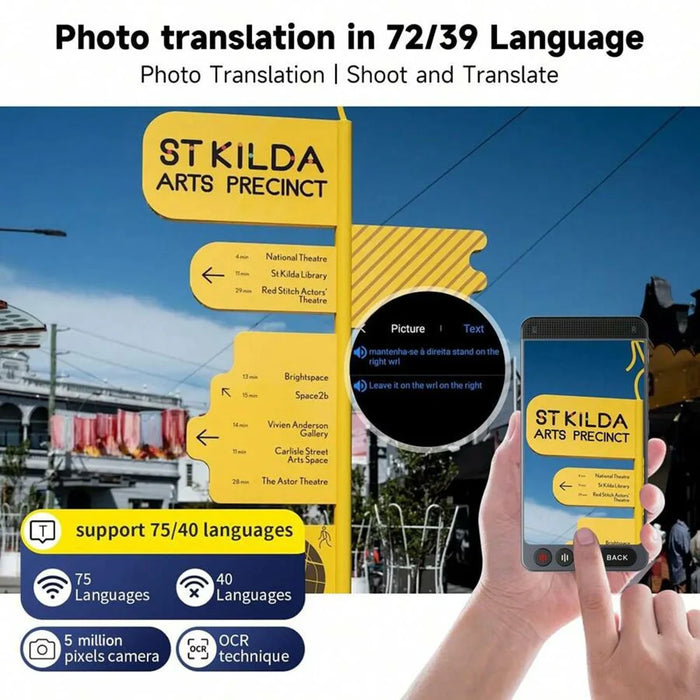 D21 142 Languages 4.0 Inch Smart Translator Portable Offline Translator Voice Interpreter - 6