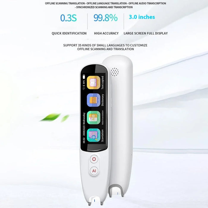 S5A Translation Pen Offline Scanning Photo Translation 3.0 Inch Screen Multi Language Support Voice Text Dictionary - 2