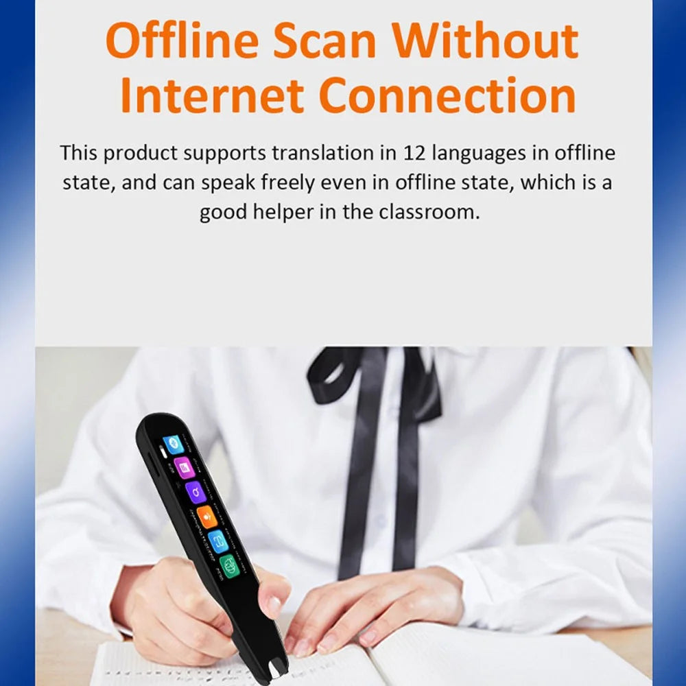 S6 Pro Offline Translation Pen Scanner Photo Translator 12 Languages Translator Device - 7
