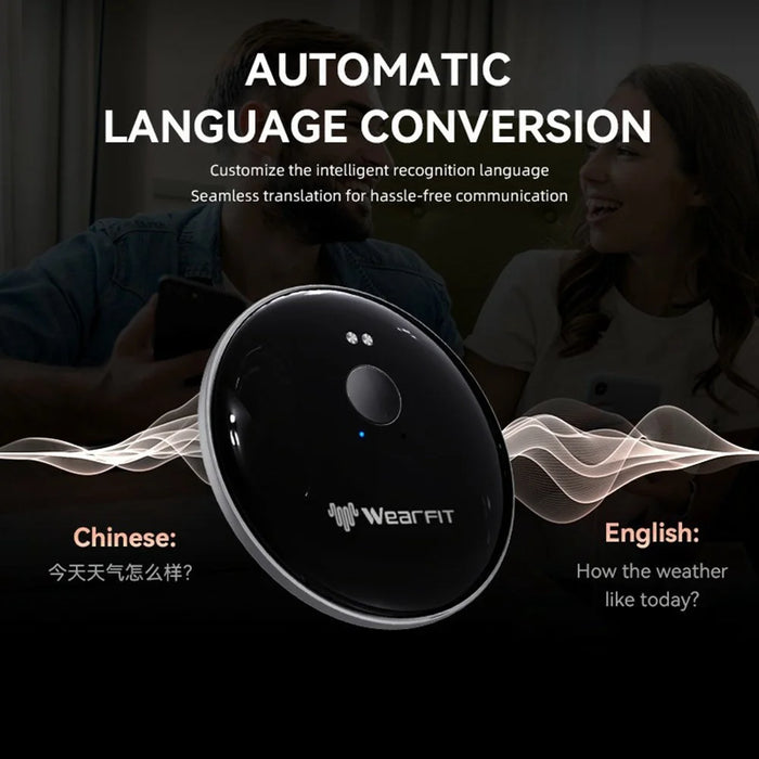Ai102 Voice Translator Device Real Time Language Translation Smart Instant Scan Translator - Black - 5