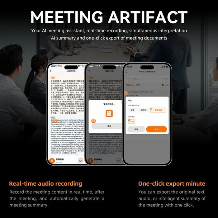 Ai102 Voice Translator Device Real Time Language Translation Smart Instant Scan Translator - Black - 7