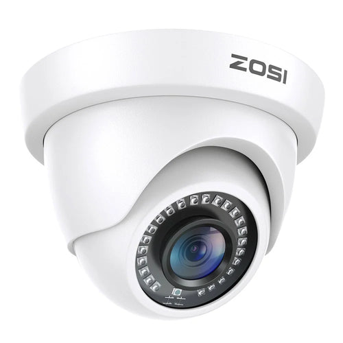 ZOSI 2MP 1920TVL Hybrid 4 In 1 TVI CVI AHD CVBS Security Camera 1080P HD Night Vision Surveillance Cam - White / EU Plug - 1