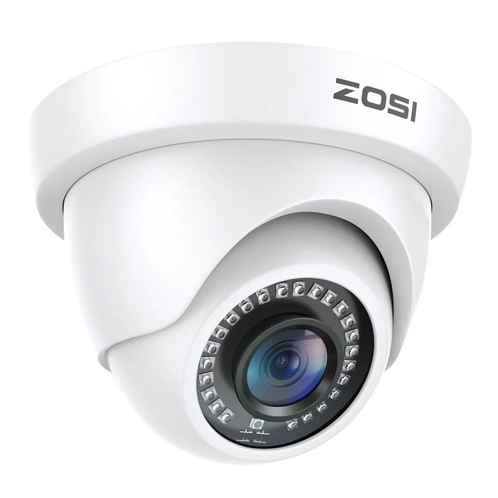 ZOSI 2MP 1920TVL Hybrid 4 In 1 TVI CVI AHD CVBS Security Camera 1080P HD Night Vision Surveillance Cam - White / EU Plug - 1