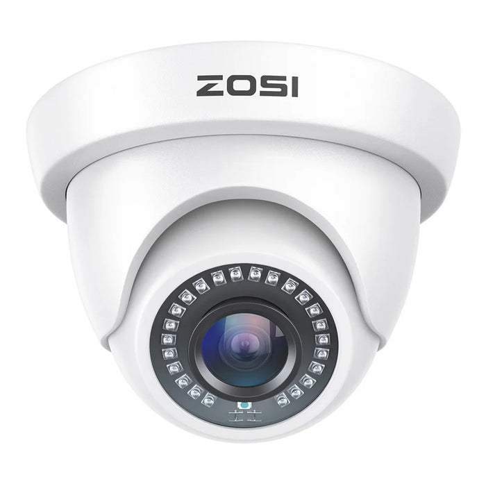 ZOSI 2MP 1920TVL Hybrid 4 In 1 TVI CVI AHD CVBS Security Camera 1080P HD Night Vision Surveillance Cam - White / EU Plug - 2