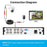 ZOSI 2MP 1920TVL Hybrid 4 In 1 TVI CVI AHD CVBS Security Camera 1080P HD Night Vision Surveillance Cam - White / EU Plug - 5