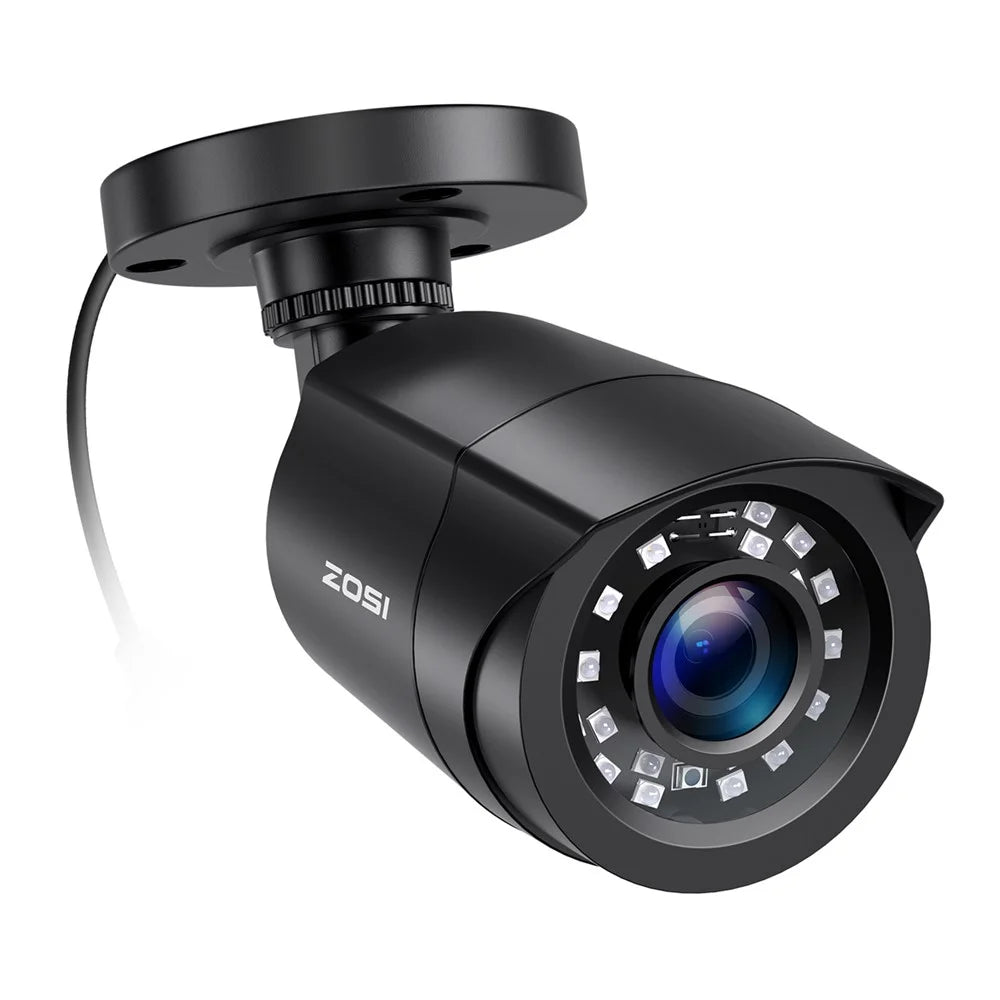 ZOSI 2MP 1080P Night Vision Security Camera 4 In 1 TVI / CVI / AHD / CVBS Surveillance Bullet Camera - Black / EU Plug - 1
