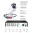 ZOSI 3K Lite 8CH Security Camera System, No HDD H.265+ 5MP Video DVR Recorder with 4X HD 1920TVL 1080P - White  /  US Plug - 6