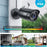 ZOSI 2MP 1080P HD-TVI CCTV Night Vision Home Security Camera, Compatible with Zosi 3K Lite Analog DVR - Black / US Plug - 3