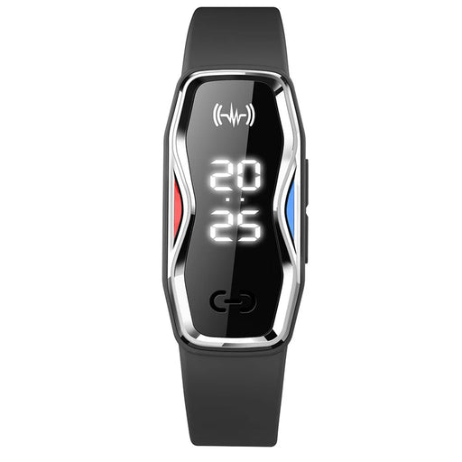 DIROSE F1 Max Ultrasonic Mosquito Repellent Bracelet Step Counter Electronic Smart Wristband - Black - 2