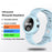 DIROSE F2 Touch Screen Electronic Smart Wristband Ultrasonic Mosquito Repellent Bracelet with Flashlight - Sky Blue - 4