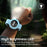 DIROSE F2 Touch Screen Electronic Smart Wristband Ultrasonic Mosquito Repellent Bracelet with Flashlight - Sky Blue - 6