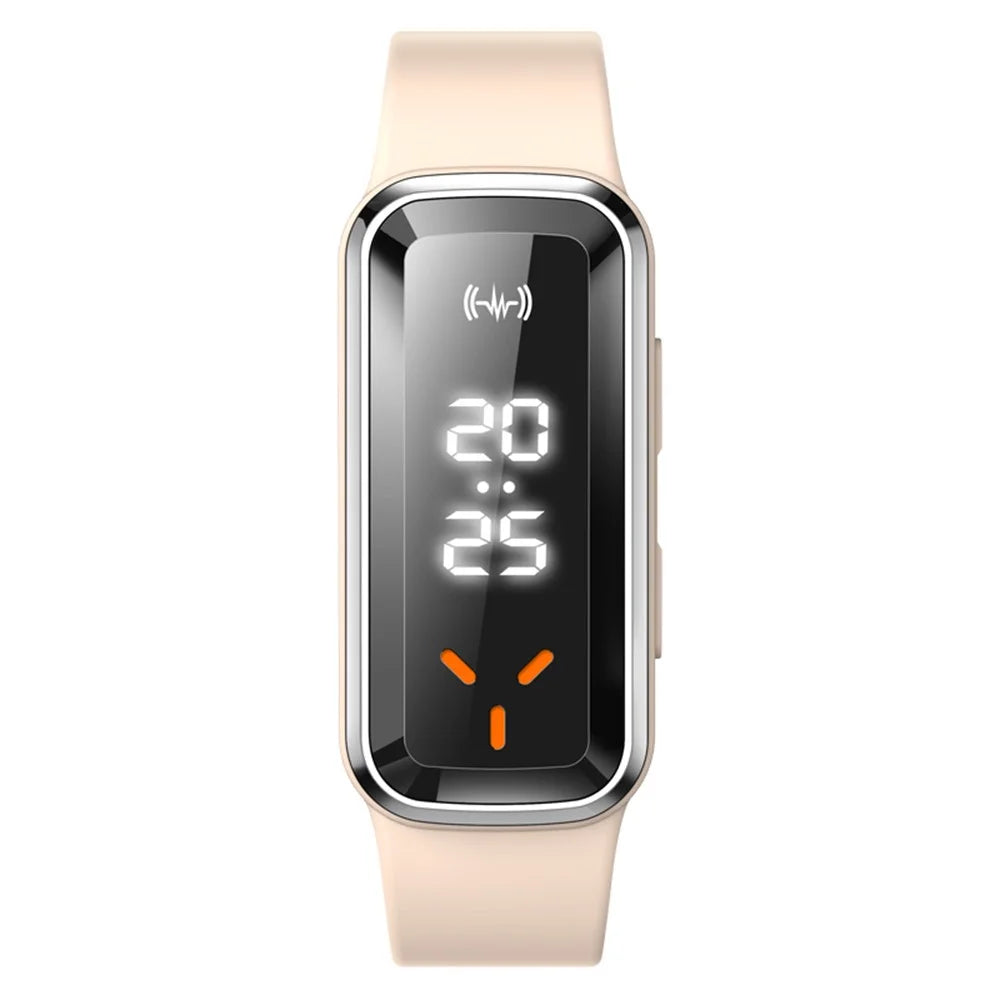 DIROSE F3 Pro Ultrasonic Mosquito Repellent Bracelet Sports Electronic Smart Wristband with Battery Display - White - 2