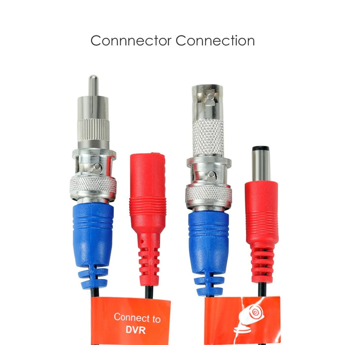 ZOSI 100 Feet 2 in 1 Video Power Cable BNC Extension Cord for Security Camera Systems - 7