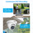 ZOSI 3K Lite Security Camera System AI Human Vehicle Detection Night Vision 8 1080P Cameras H.265+ 8CH DVR without HDD - White / US Plug - 3