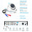 ZOSI 3K Lite Security Camera System AI Human Vehicle Detection Night Vision 8 1080P Cameras H.265+ 8CH DVR without HDD - White / US Plug - 5