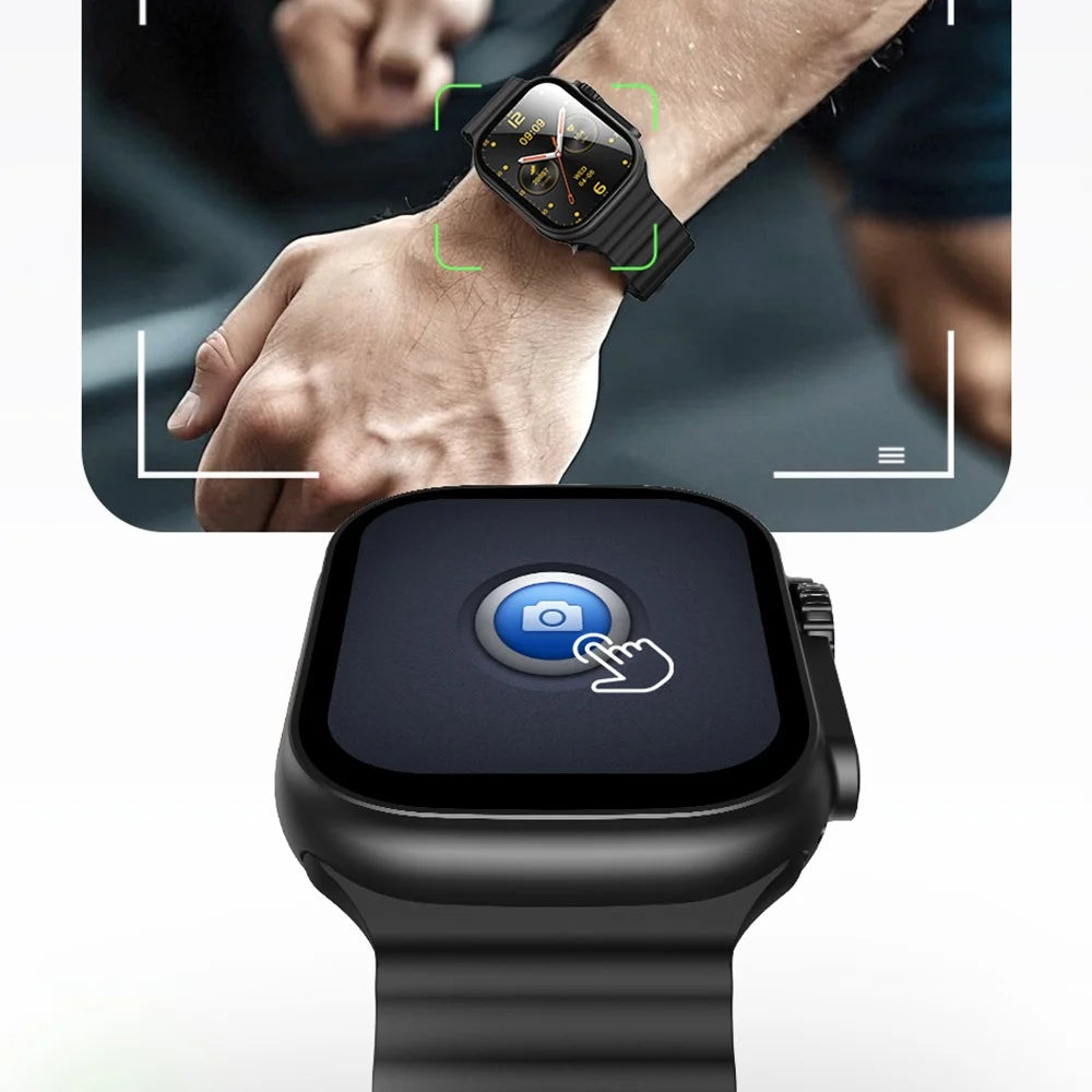 USAMS AT03 2.01 inch Smart Watch Bluetooth-Compatible Sports Tracking Voice Assistant Wristwatch for Android iOS - 6