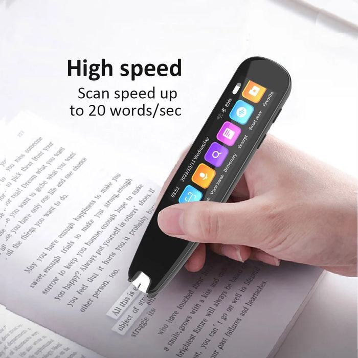 S6PRO 1+8GB Memory 2.99 Inch Large Screen WiFi Scanning Translation Pen for Travel Business Education - 2