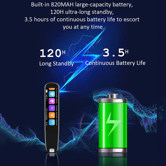 S6PRO 1+8GB Memory 2.99 Inch Large Screen WiFi Scanning Translation Pen for Travel Business Education - 7